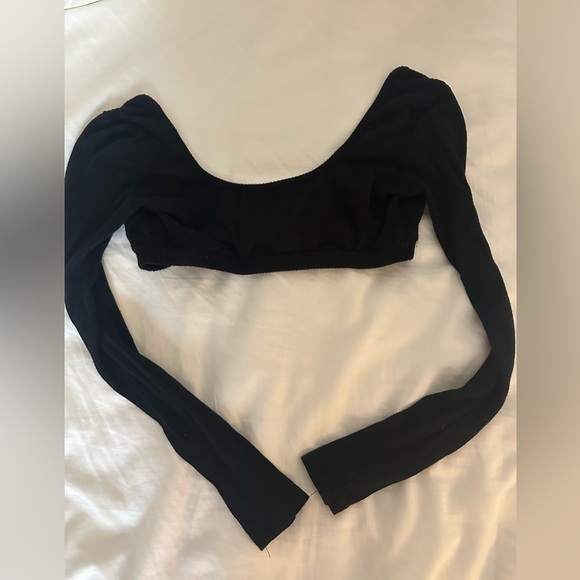 Sydney Ribbed Open Back Crop Top - Picture 3 of 3